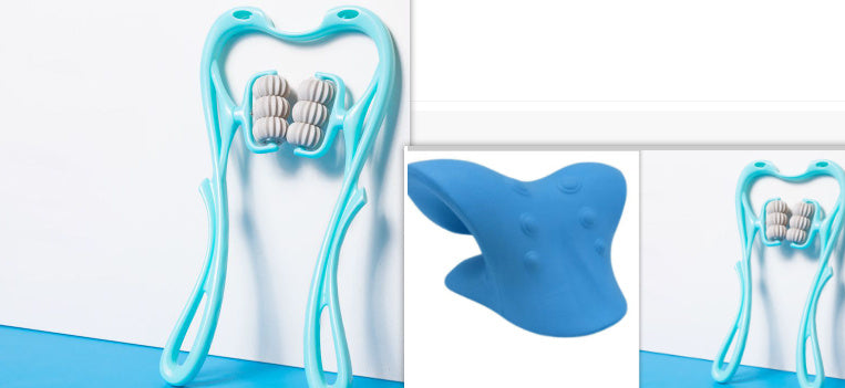 Multifunctional Manual Six-wheel Neck Massager Massage Relieve Roller Massage Tool - Aura By Alora