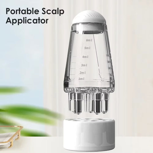 Mini Medicine Guide Comb Roller Ball Massage Comb Scalp Medicine Liquid Applicator For Hair Growth And Strong Roots - Aura By Alora